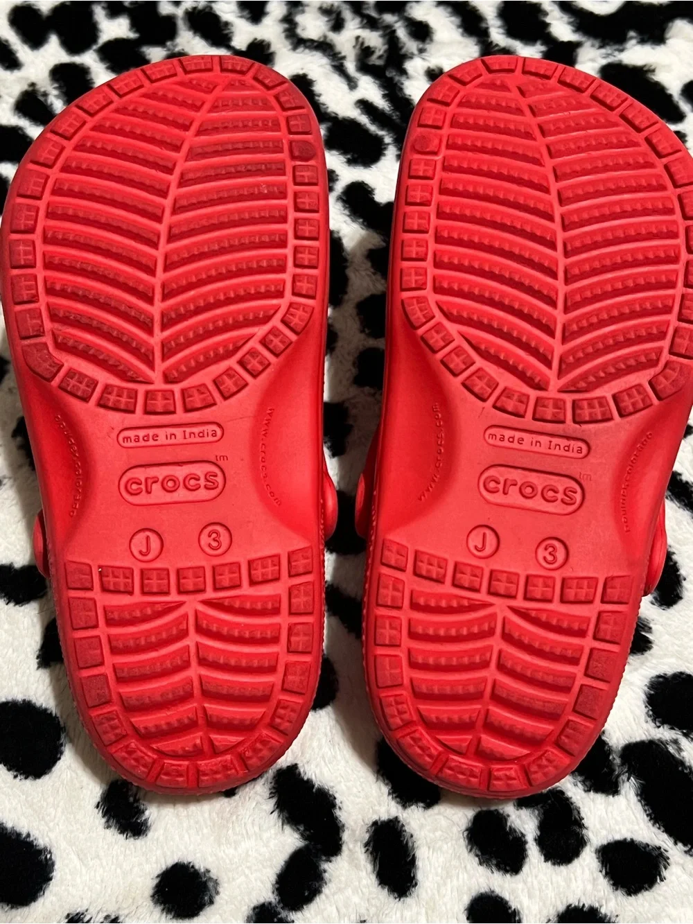 New Kids Red Crocs - US J3